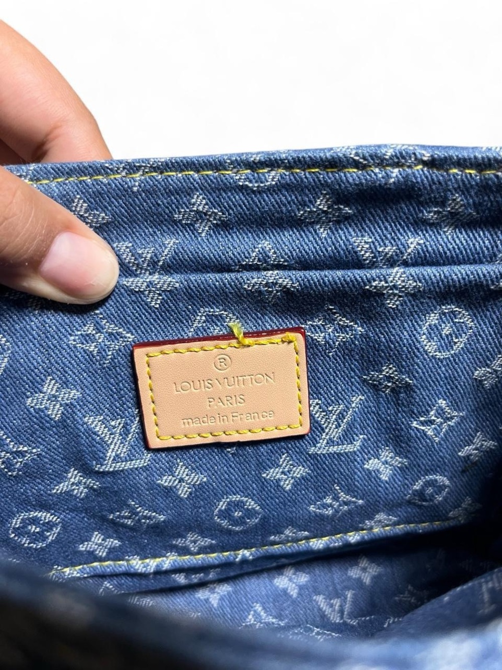 Blue Monogram Denim LV Sunset Shoulder Bag - Picture 3 of 8